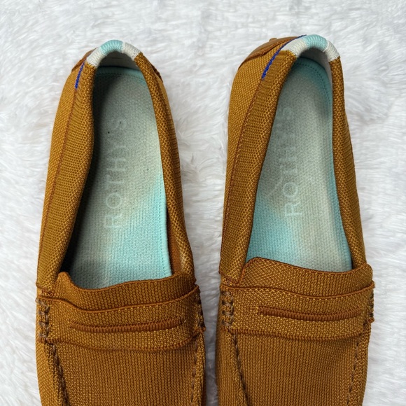 Rothy's The Driver Driving Loafer Slip On Shoe Flat Cognac Tan Women's Sz 9.5 - Picture 4 of 12